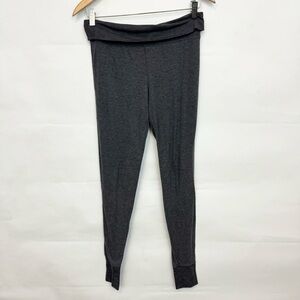 Victoria’s Secret gray ribbed long John pajama pants size small fold over waist